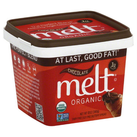 Melt Chocolate Organic Buttery Spread, 13 Oz (Pack of 12)