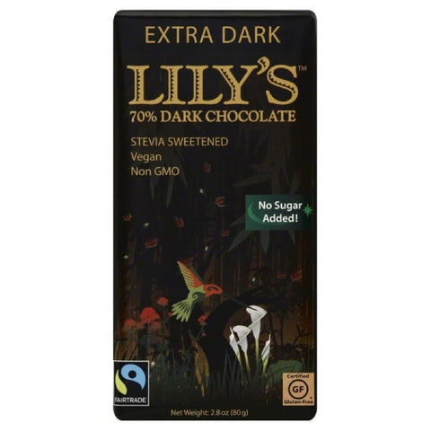 Lilys Extra Dark 70% Dark Chocolate, 2.8 Oz (Pack of 12)