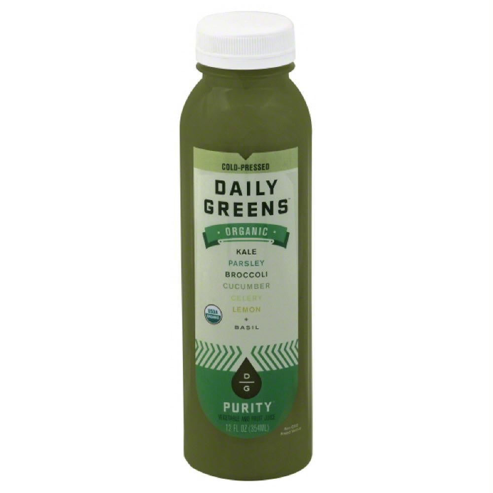 Daily Greens Purity Organic Vegetable and Fruit Juice, 12 Oz (Pack of 6)