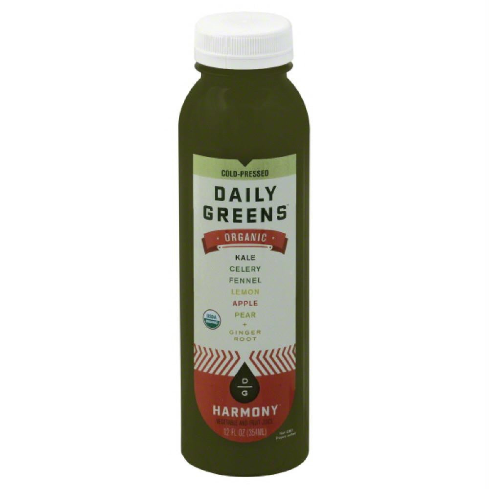 Daily Greens Harmony Organic Vegetable and Fruit Juice, 12 Oz (Pack of 6)