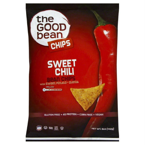 Good Bean Sweet Chili with Sweet Potato + Quinoa Bean Chips, 5 Oz (Pack of 12)