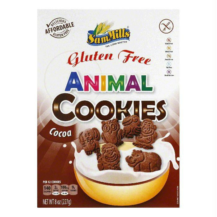 Sam Mills Cocoa Animal Cookies, 8 Oz (Pack of 7)