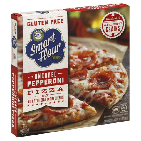 Smart Flour Foods Uncured Pepperoni Pizza, 10.1 Oz (Pack of 6)