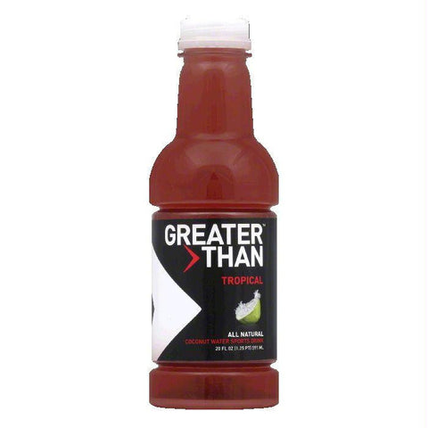 Greater Than Tropical Coconut Water, 20 OZ (Pack of 12)