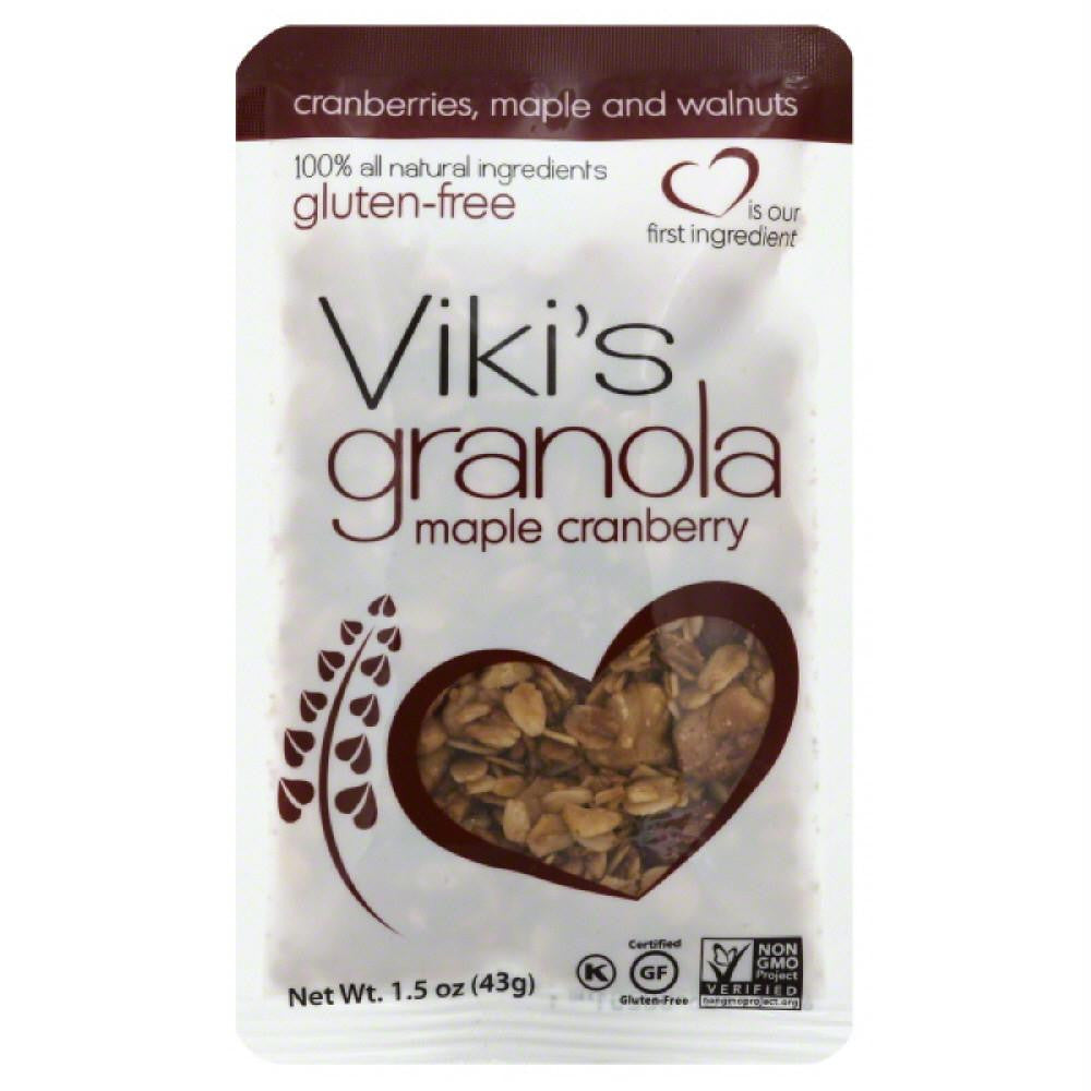 Vikis Granola Maple Cranberry Granola, 1.5 Oz (Pack of 10)