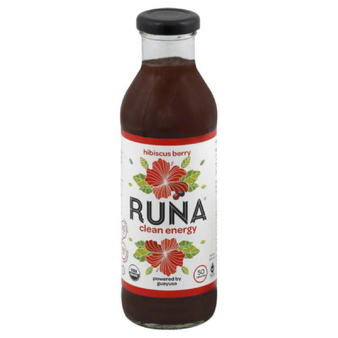 Runa Hibiscus Berry Clean Energy Drink, 14 Fo (Pack of 12)