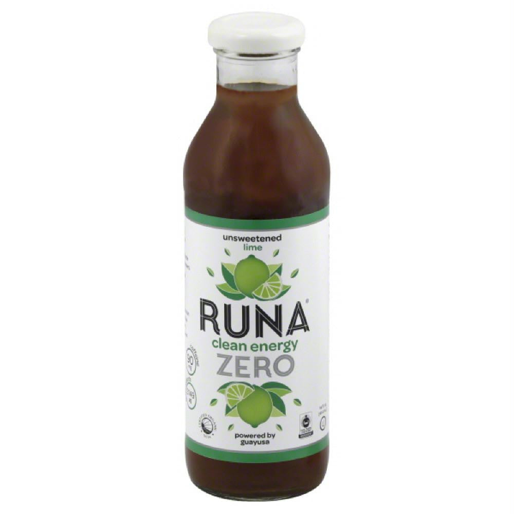 Runa Lime Unsweetened Clean Energy Drink, 14 Fo (Pack of 12)