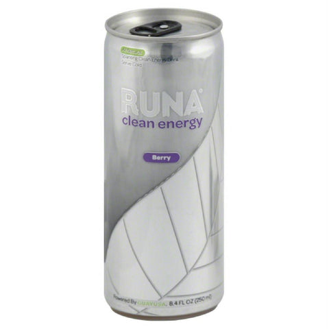 Runa Berry Sparkling Clean Energy Drink, 8.4 Fo (Pack of 24)