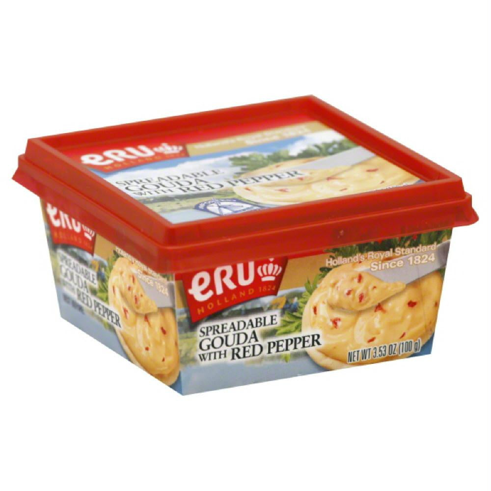 Eru Gouda Spreadable Cheese with Red Pepper, 3.5 Oz (Pack of 10)