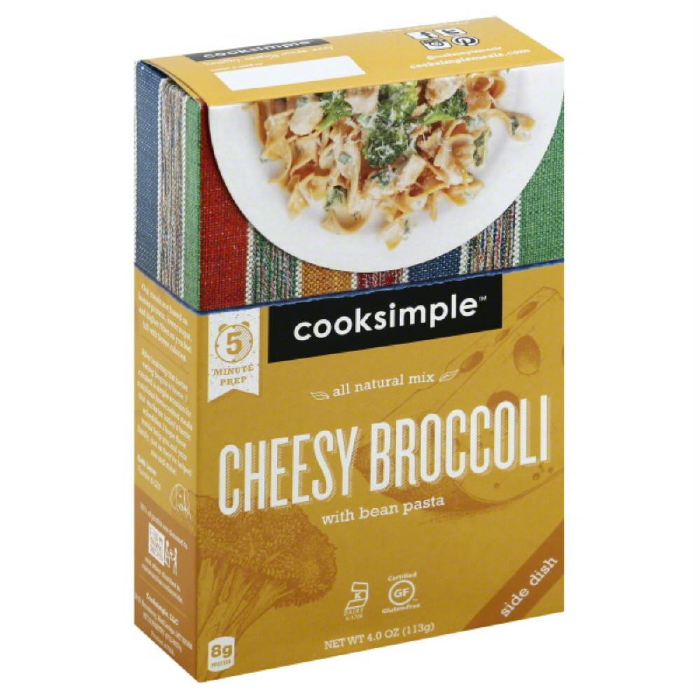 Cooksimple Cheesy Broccoli with Bean Pasta, 4 Oz (Pack of 6)