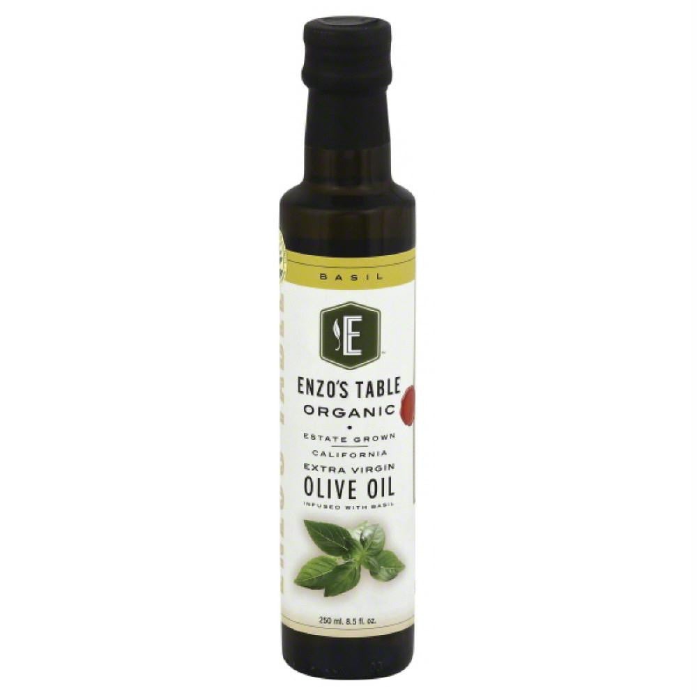 Enzos Table Basil Extra Virgin Organic Olive Oil, 250 Ml (Pack of 12)