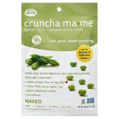 Cruncha MaMe Naked Freeze-Dried Edamame Veggie Snack, 0.7 Oz (Pack of 8)