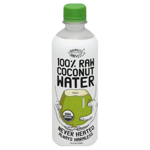 Harmless Harvest 100% Raw Coconut Water, 16 Fo (Pack of 12)