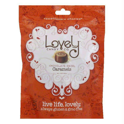 Lovely Chocolate Swirl Carmel, 6 OZ (Pack of 12)