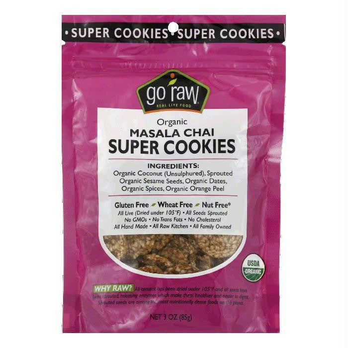 Go Raw Super Marsala Chai Cookies, 3 OZ (Pack of 12)