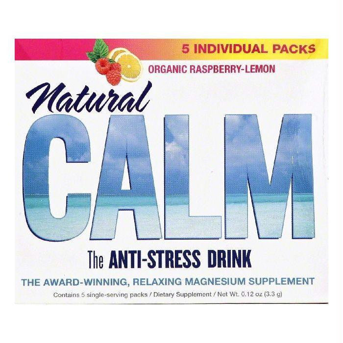 Natural Vitality Organic Raspberry-Lemon Anti-Stress Drink, 5 ea (Pack of 8)