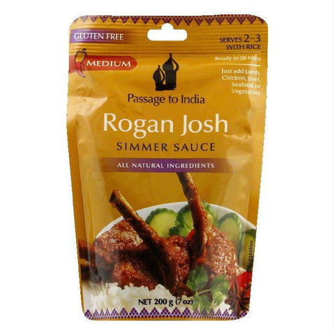 Passage to India Rogan Josh Simmer Sauce, 7 OZ (Pack of 6)