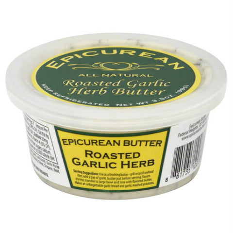 Epicurean Butter Roasted Garlic Herb Butter, 3.5 Oz (Pack of 8)