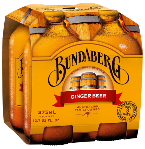 Bundaberg Ginger Beer, 375 Ml (Pack of 24)