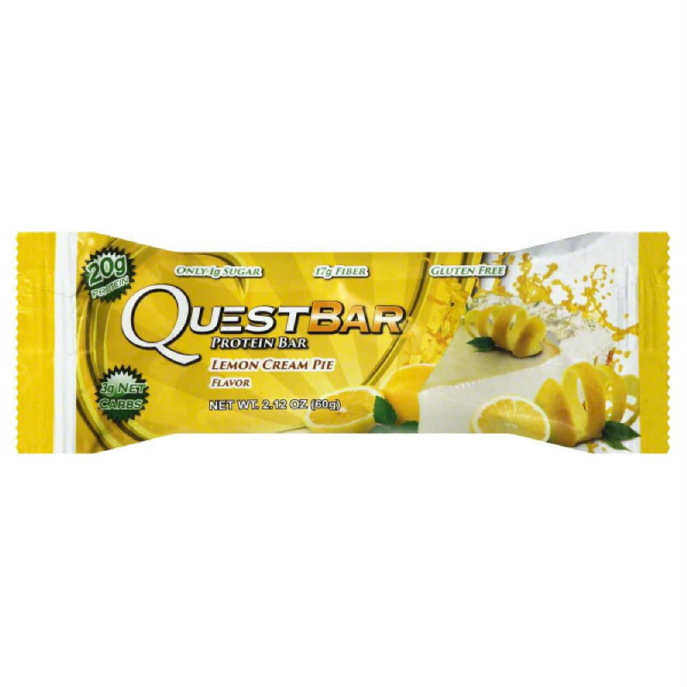 Quest Bar Lemon Cream Pie Flavor Protein Bar, 2.12 Oz (Pack of 12)