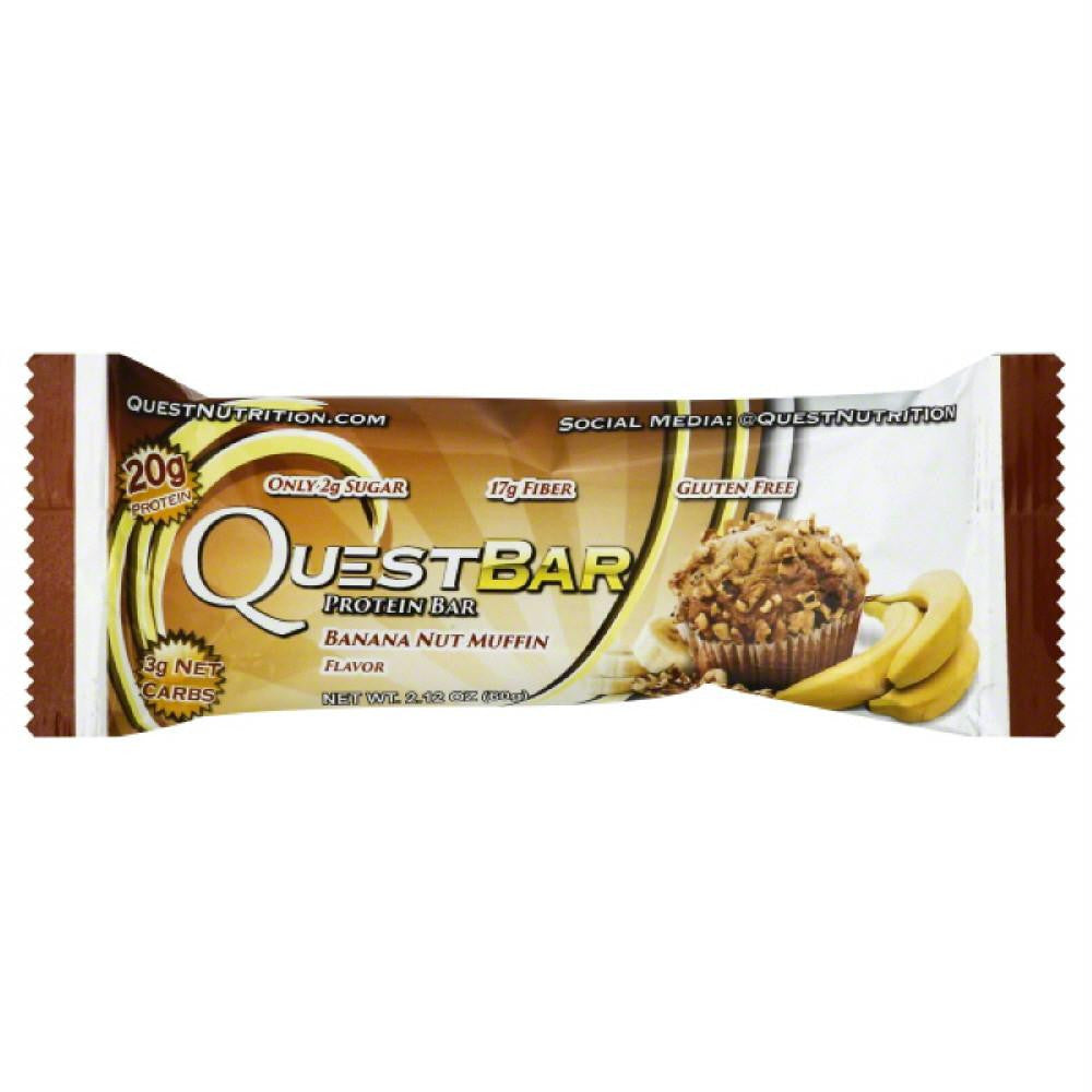 Quest Bar Banana Nut Muffin Flavor Protein Bar, 2.12 Oz (Pack of 12)