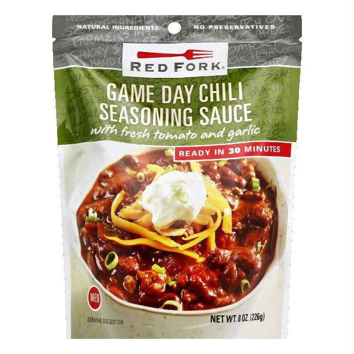 Red Fork Medium Game Day Chili Seasoning Sauce, 8 OZ (Pack of 6)