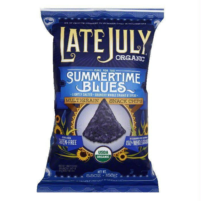 Late July Summertime Blues Chips, 5.5 OZ (Pack of 12)