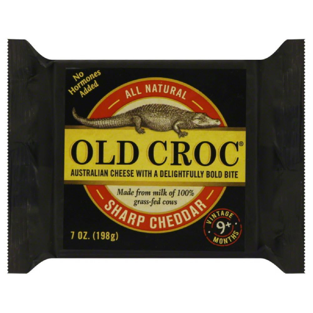 Old Croc Sharp Cheddar Cheese, 7 Oz (Pack of 12)