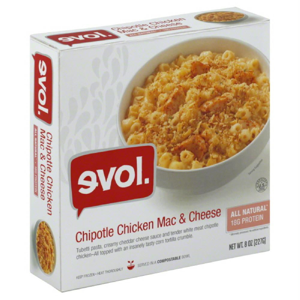 Evol Chipotle Chicken Mac & Cheese, 8 Oz (Pack of 12)