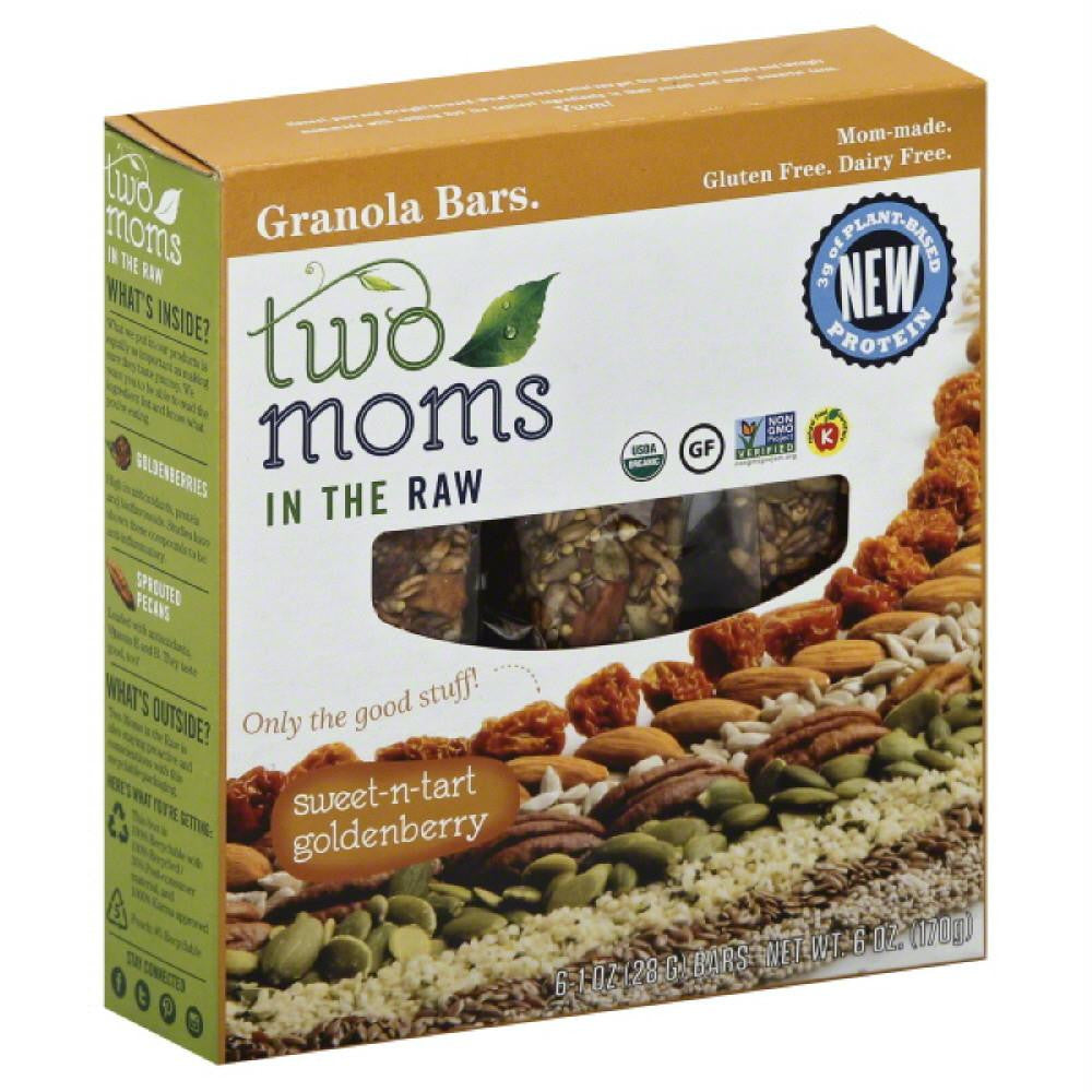 Two Moms in the Raw Sweet-N-Tart Goldenberry Granola Bars, 6 Oz (Pack of 6)