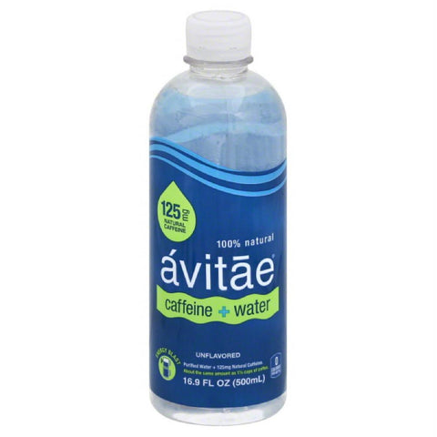 Avitae Unflavored 125 mg Caffeine + Water, 16.9 Fo (Pack of 12)