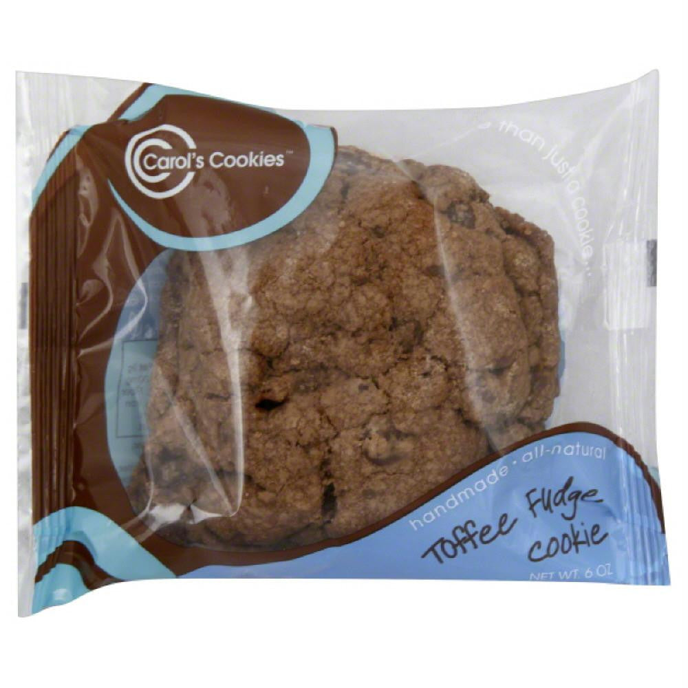 Carols Cookies Toffee Fudge Cookie, 6 Oz (Pack of 36)