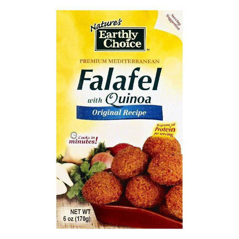 Natures Earthly Choice Original Recipe with Quinoa Falafel, 6 OZ (Pack of 6)