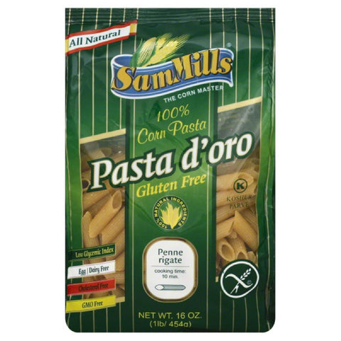 Sam Mills Gluten Free Penne Rigate, 16 Oz (Pack of 6)