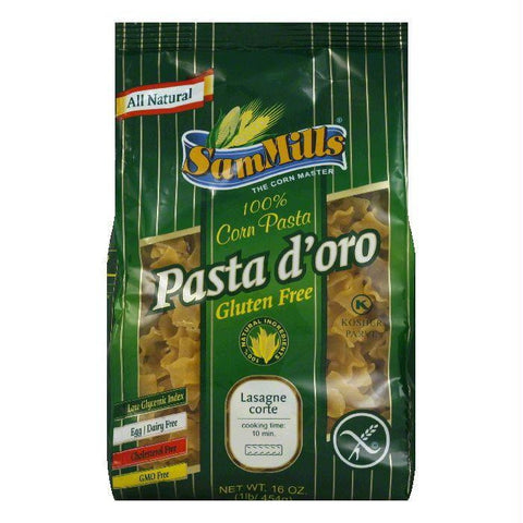 Pasta D Oro Gluten Free Lasagne Corte, 16 OZ (Pack of 6)