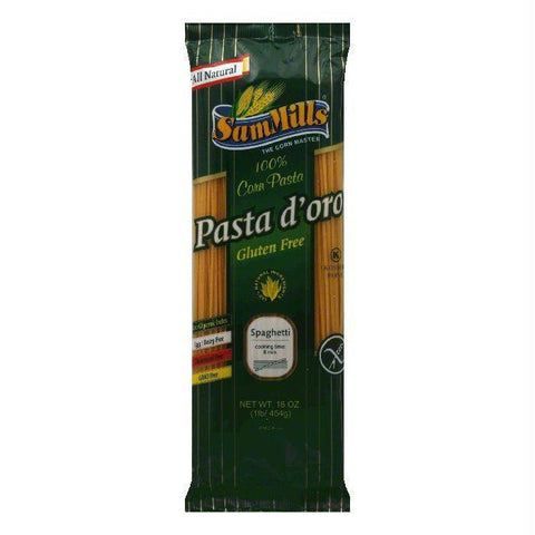 Sam Mills Gluten Free Corn Spaghetti Pasta, 16 OZ (Pack of 12)